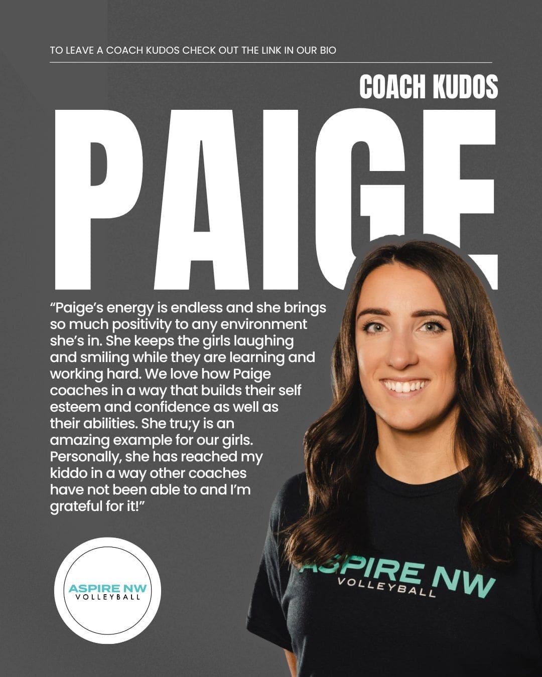 Coach Kudos Paige